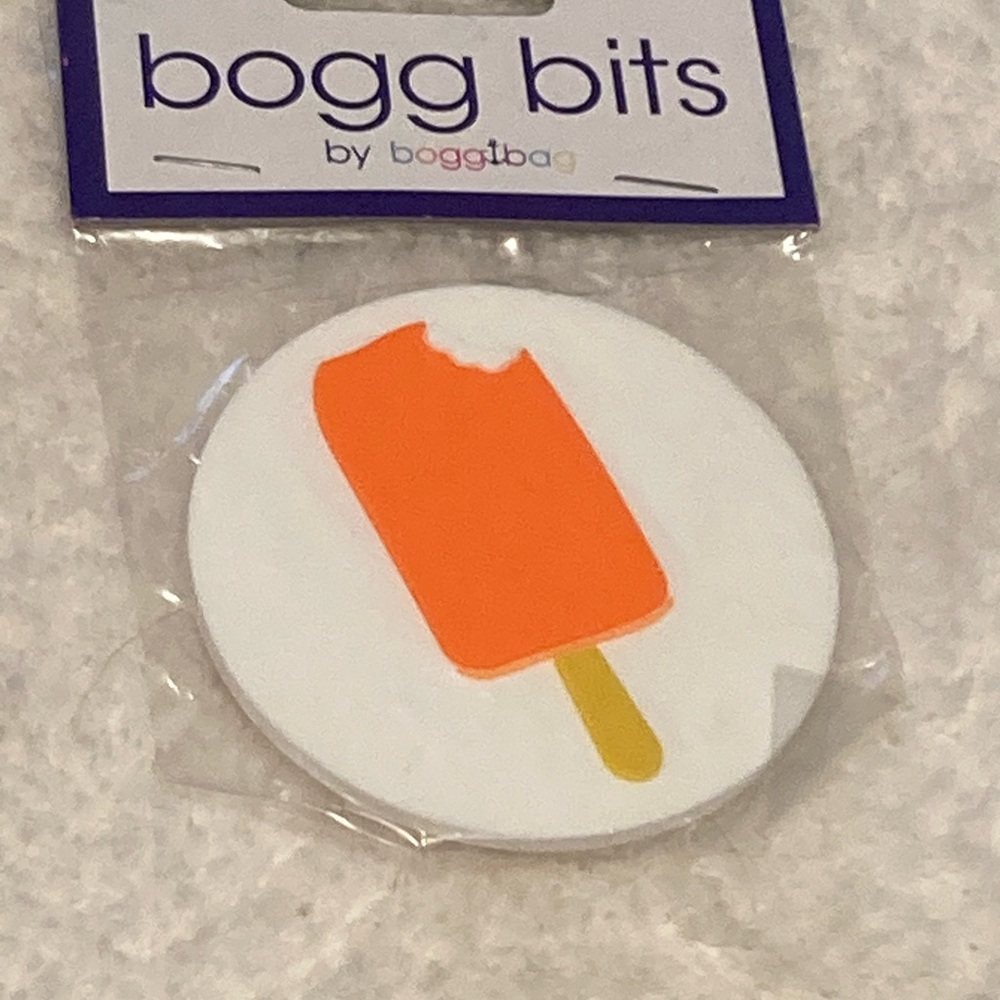 BOGG BAG White Round Bag Charm Disc